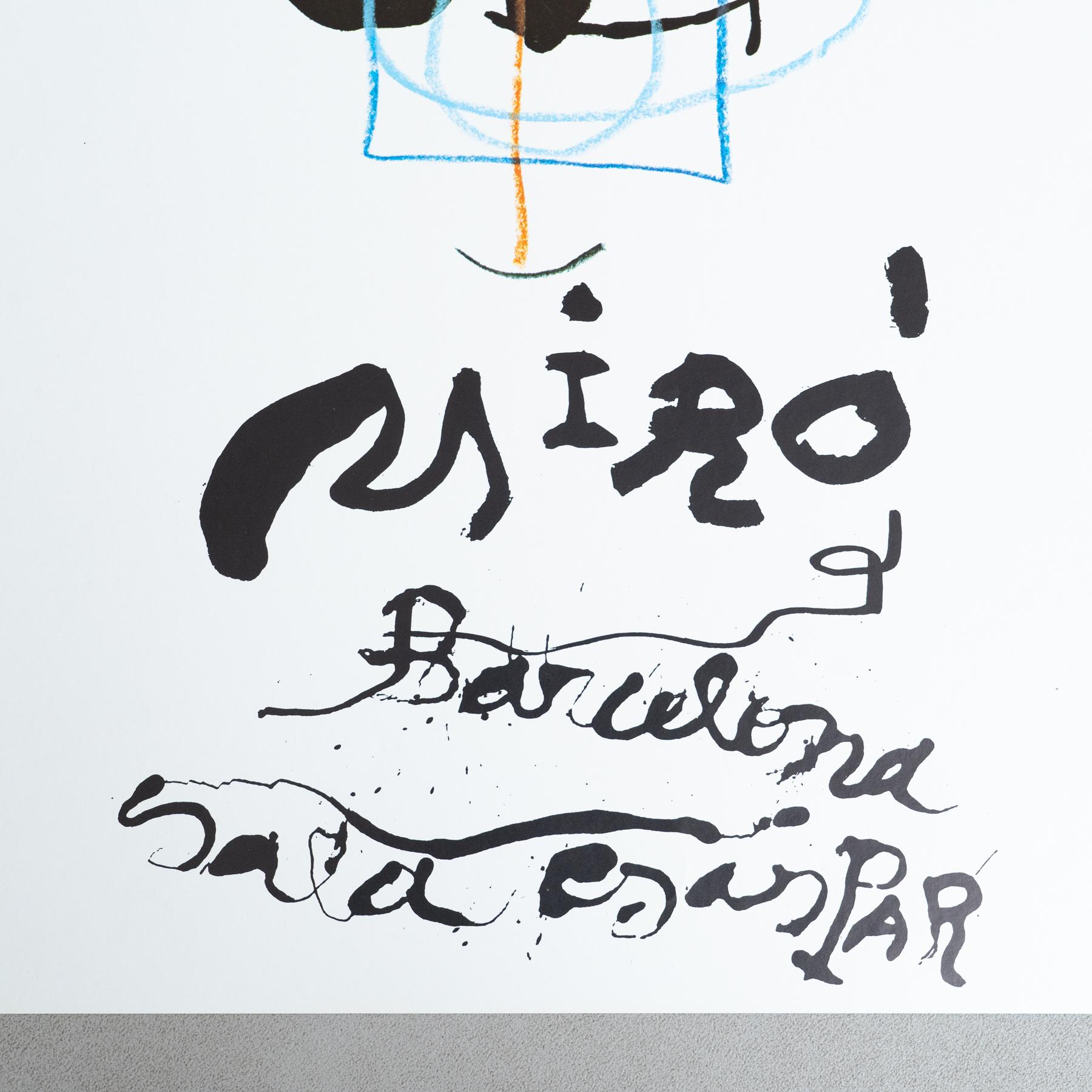 Spanish Original 1983 Exhibition Poster by Joan Miró – Sala Gaspar, Barcelona For Sale