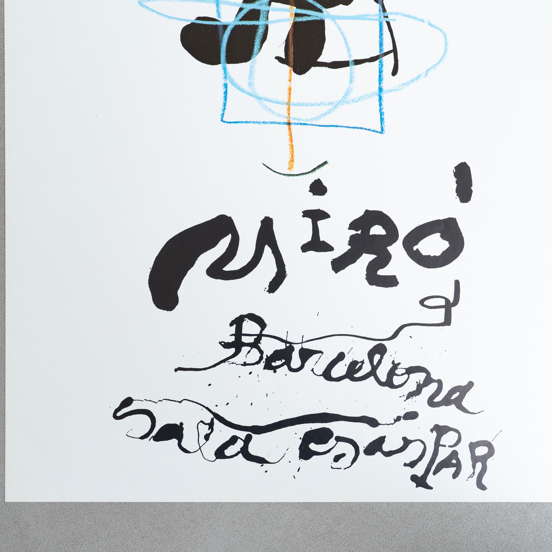 Spanish Original 1983 Exhibition Poster by Joan Miró – Sala Gaspar, Barcelona For Sale
