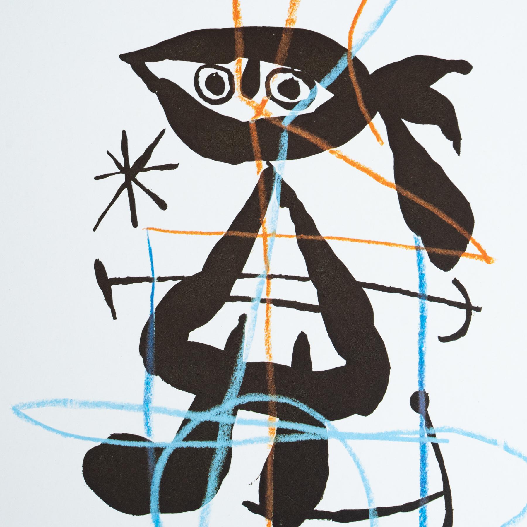 Paper Original 1983 Exhibition Poster by Joan Miró – Sala Gaspar, Barcelona For Sale