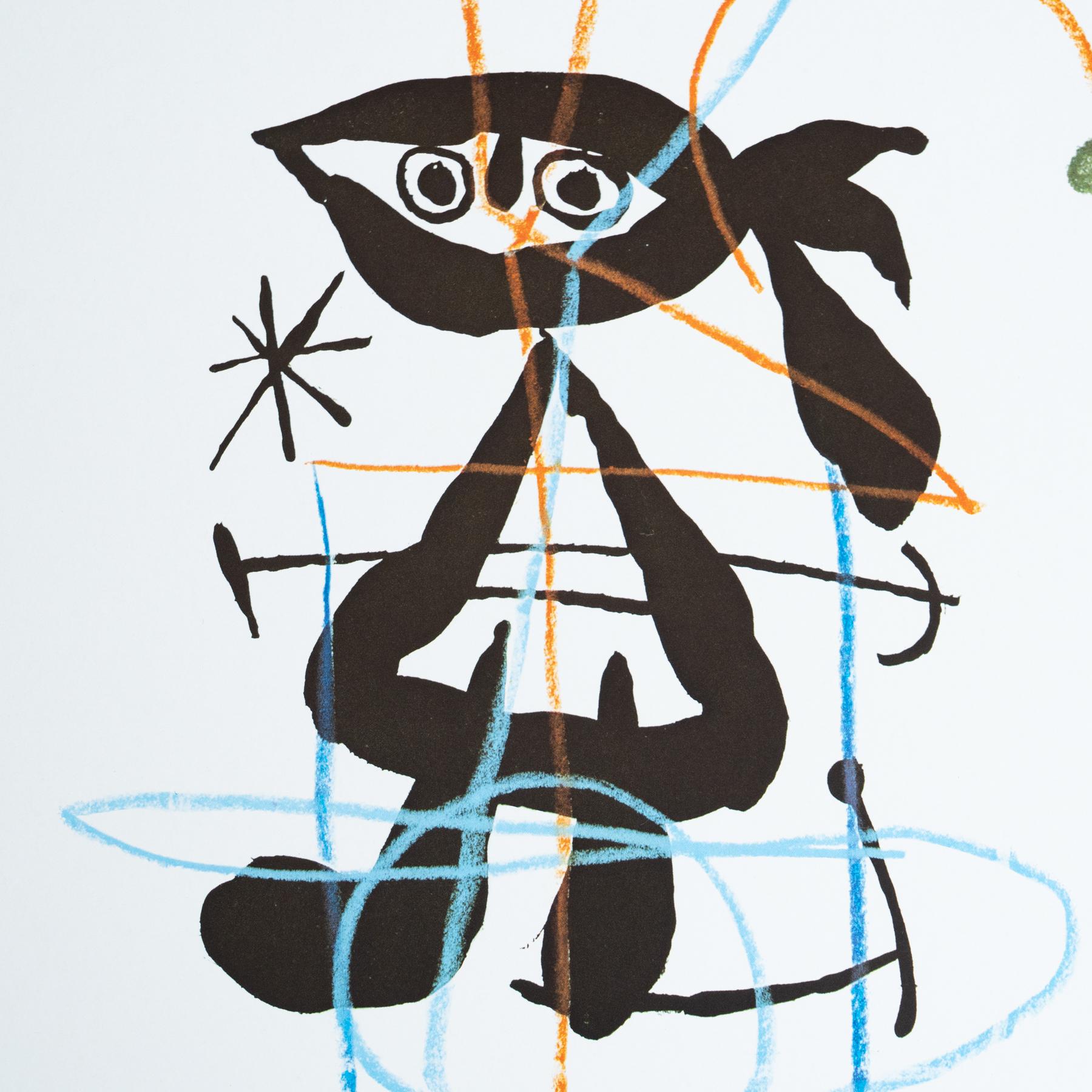 Paper Original 1983 Exhibition Poster by Joan Miró – Sala Gaspar, Barcelona For Sale