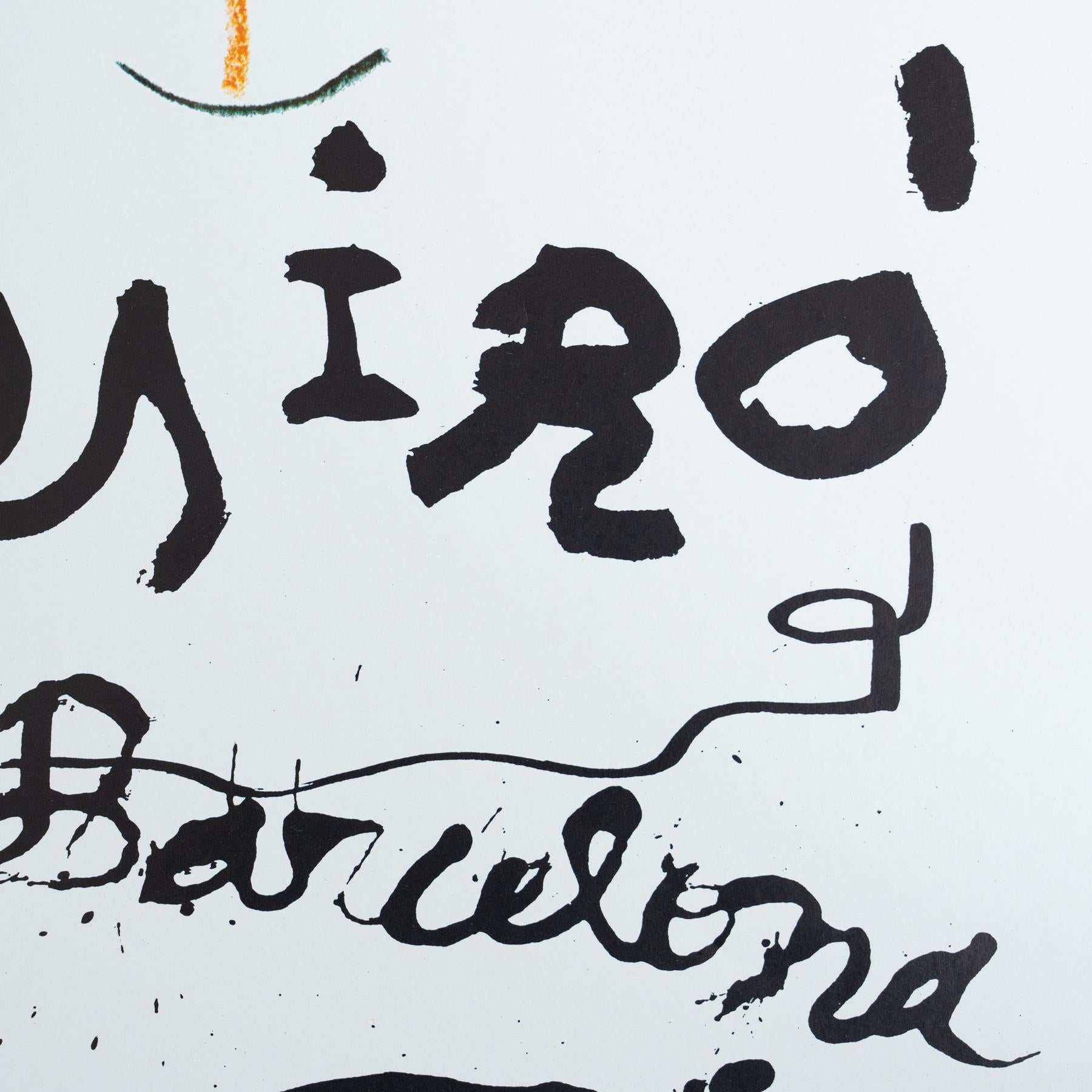 Original 1983 Exhibition Poster by Joan Miró – Sala Gaspar, Barcelona For Sale 1