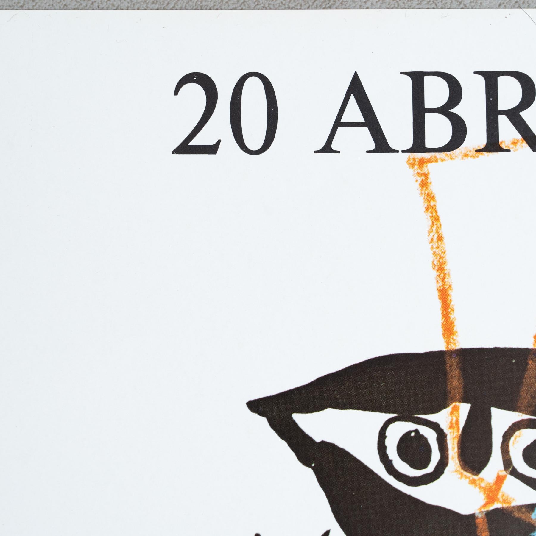 Original 1983 Exhibition Poster by Joan Miró – Sala Gaspar, Barcelona For Sale 3