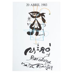 Original-Ausstellungsplakat von Joan Miró von 1983 - Sala Gaspar, Barcelona