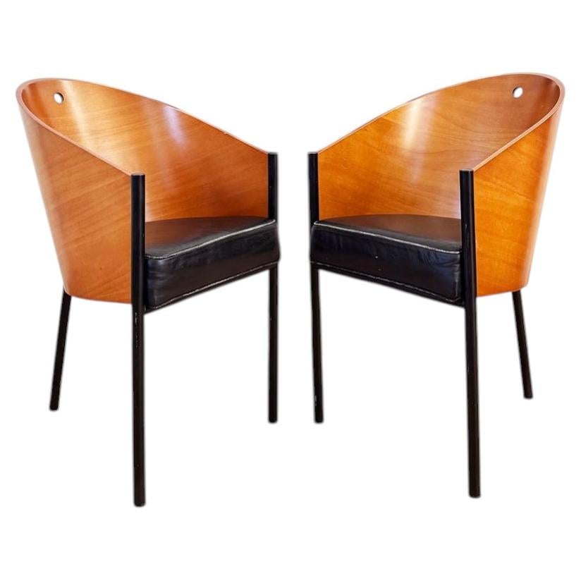 Original 1984 "Costes" Dining Chairs by Philippe Starck for Driade — Pair For Sale
