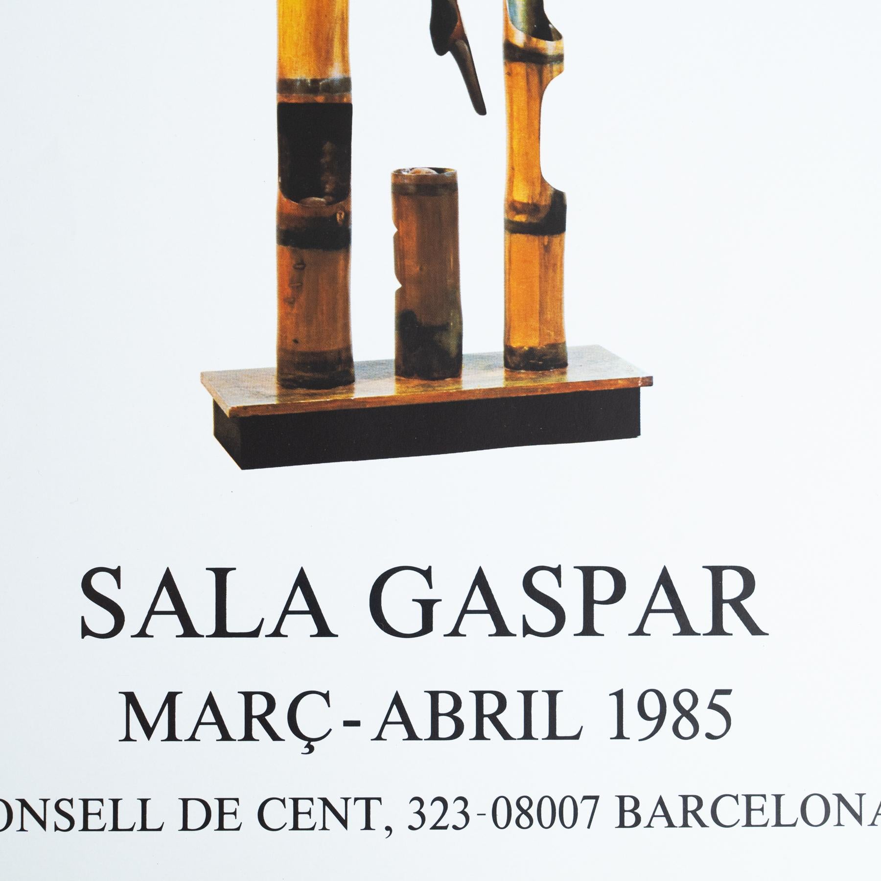 Espagnol Affiche originale de l'exposition de 1985 de Moisès Villèlia - Sala Gaspar, Barcelone en vente