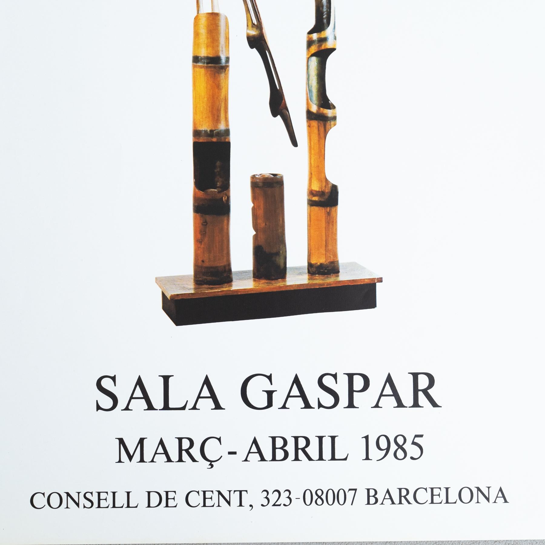 Original-Ausstellungsplakat von Moisès Villèlia, 1985 - Sala Gaspar, Barcelona (Ende des 20. Jahrhunderts) im Angebot