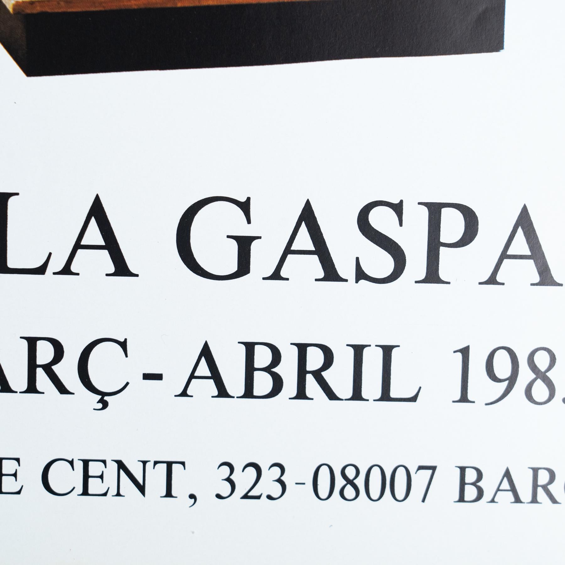Original-Ausstellungsplakat von Moisès Villèlia, 1985 - Sala Gaspar, Barcelona im Angebot 2