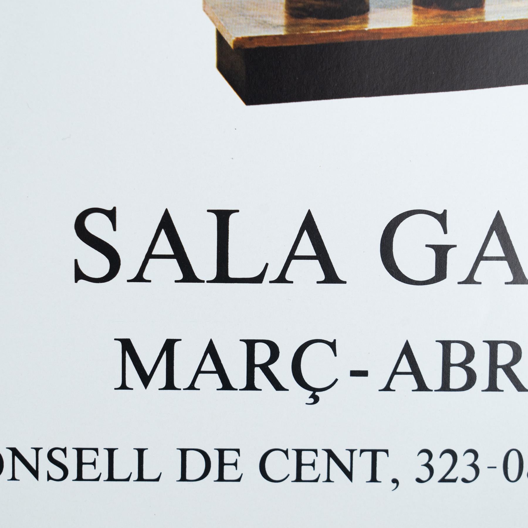 Affiche originale de l'exposition de 1985 de Moisès Villèlia - Sala Gaspar, Barcelone en vente 1