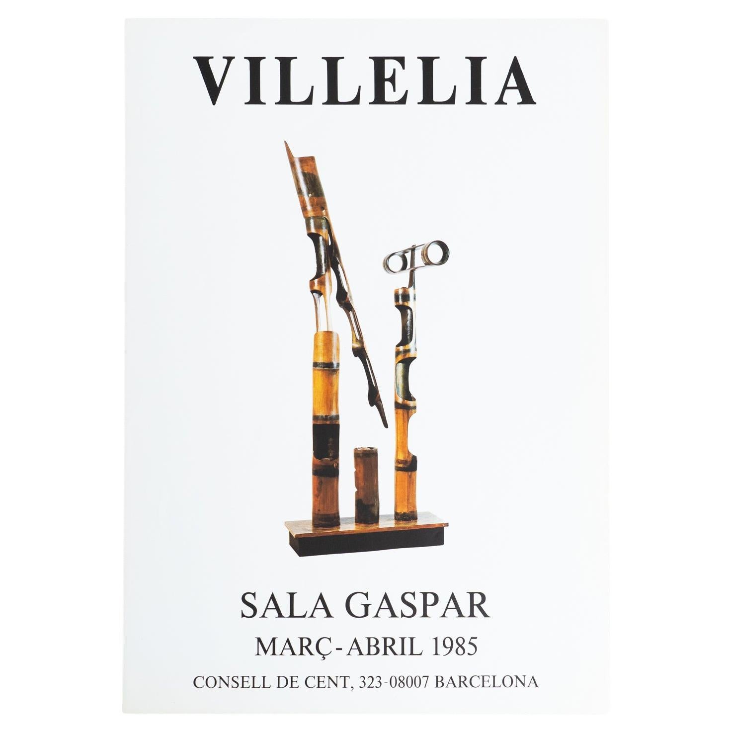 Original-Ausstellungsplakat von Moisès Villèlia, 1985 - Sala Gaspar, Barcelona