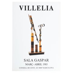 Original-Ausstellungsplakat von Moisès Villèlia, 1985 - Sala Gaspar, Barcelona