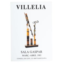 Cartel original de la exposición de Moisès Villèlia de 1985 - Sala Gaspar, Barcelona