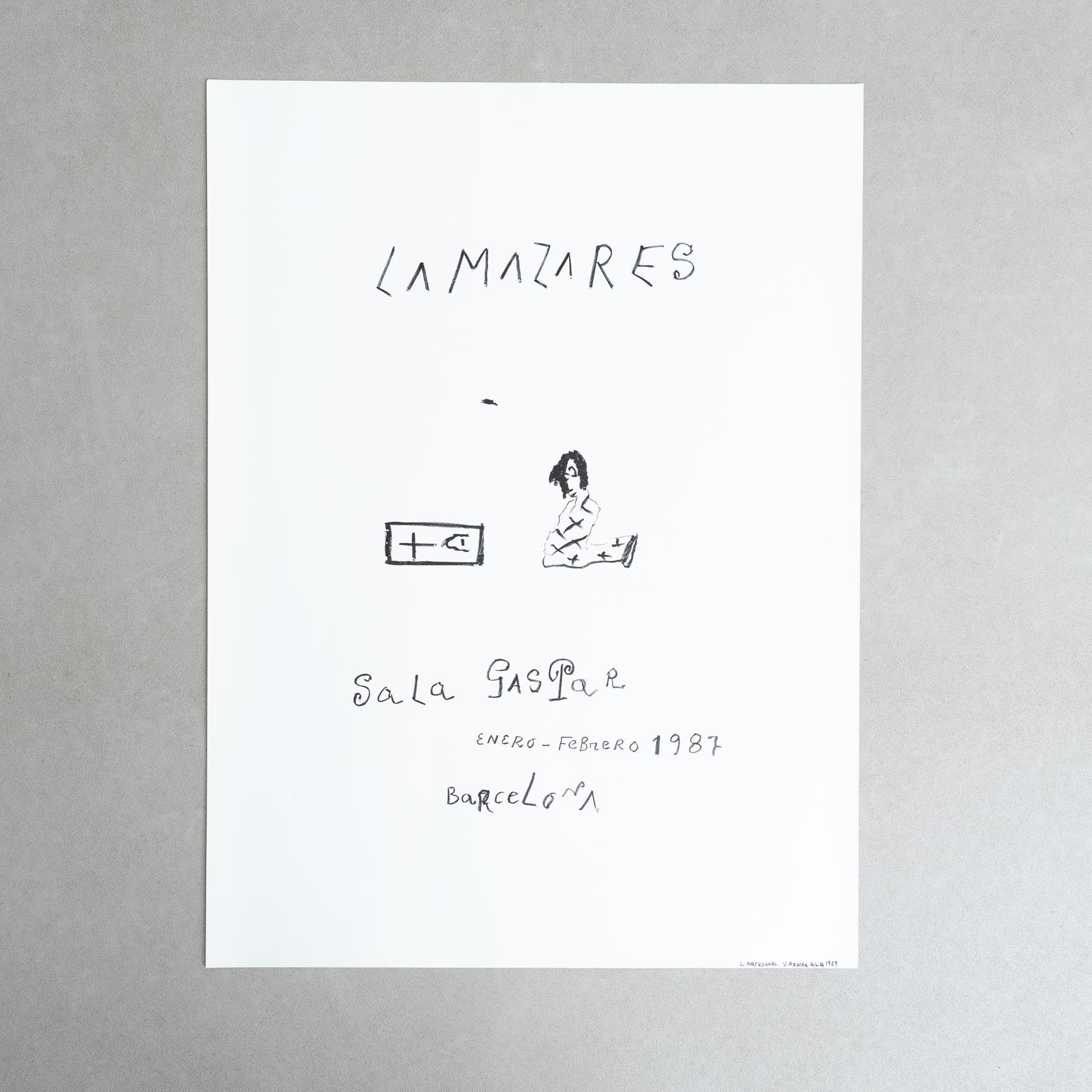 Original 1987 Exhibition Poster by Antón Lamazares – Sala Gaspar, Barcelona

Artist: Antón Lamazares

Exhibition: Sala Gaspar, Barcelona

Year: 1987

Dimensions: 76 x 56 cm

Condition: Good vintage condition with minor marks and imperfections due to