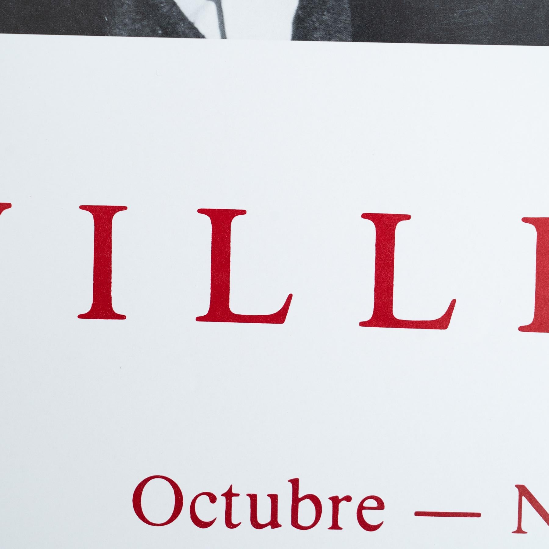 Cartel original de la exposición de Moisès Villèlia de 1987 - Sala Gaspar, Barcelona finales del siglo XX en venta