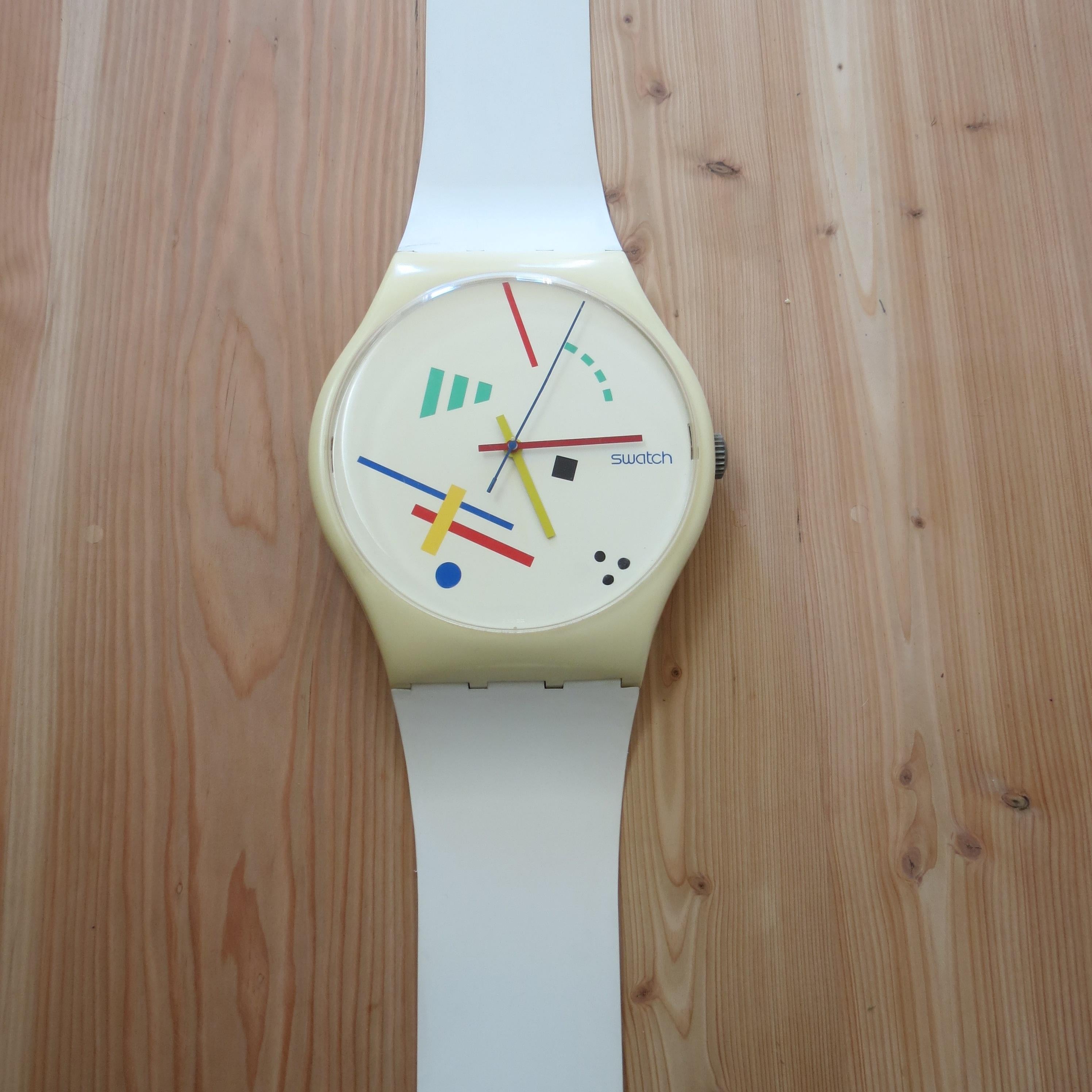 swatch wall clock vintage
