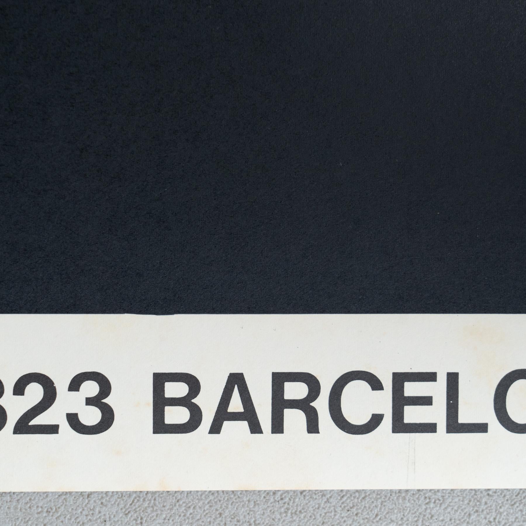 Affiche originale de l'exposition de 1989 de Joan Claret - Sala Gaspar, Barcelone en vente 3