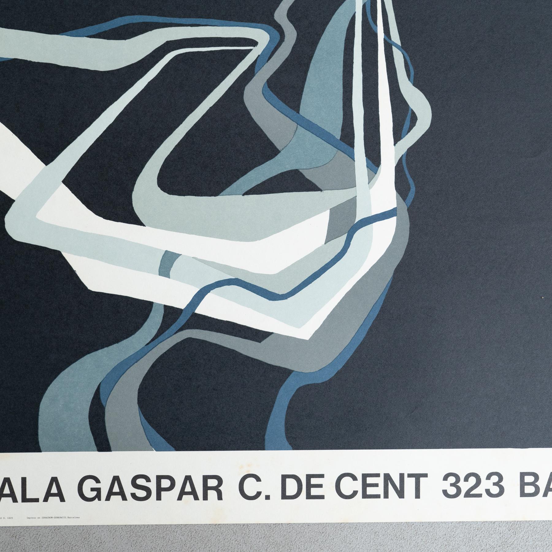 Espagnol Affiche originale de l'exposition de 1989 de Joan Claret - Sala Gaspar, Barcelone en vente