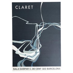 Poster originale della mostra di Joan Gaspar del 1989 - Sala Gaspar, Barcellona
