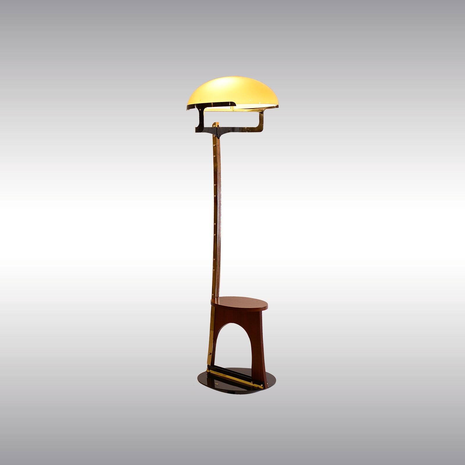 Original Stehlampe von Luigi Blau aus dem Jahr 1989, einzigartiges Stück (Österreichisch) im Angebot