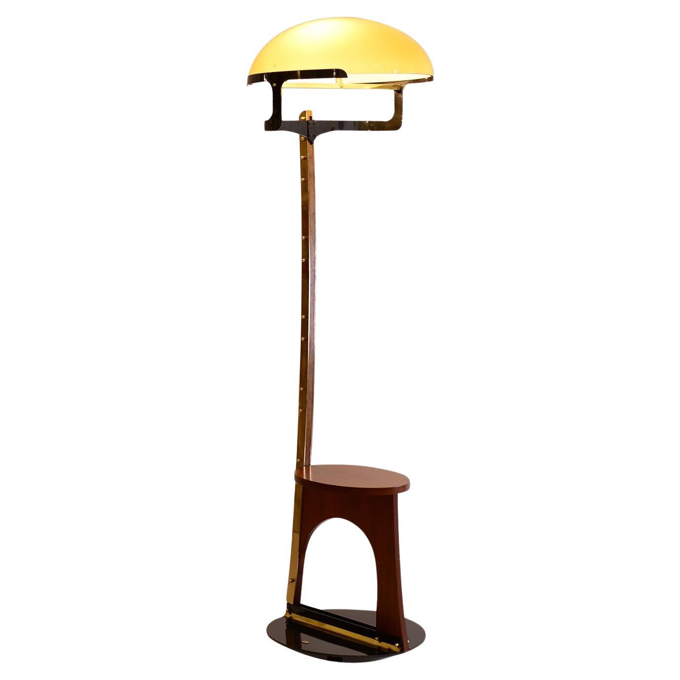 Lampadaire original de Luigi Blau de 1989, pièce unique