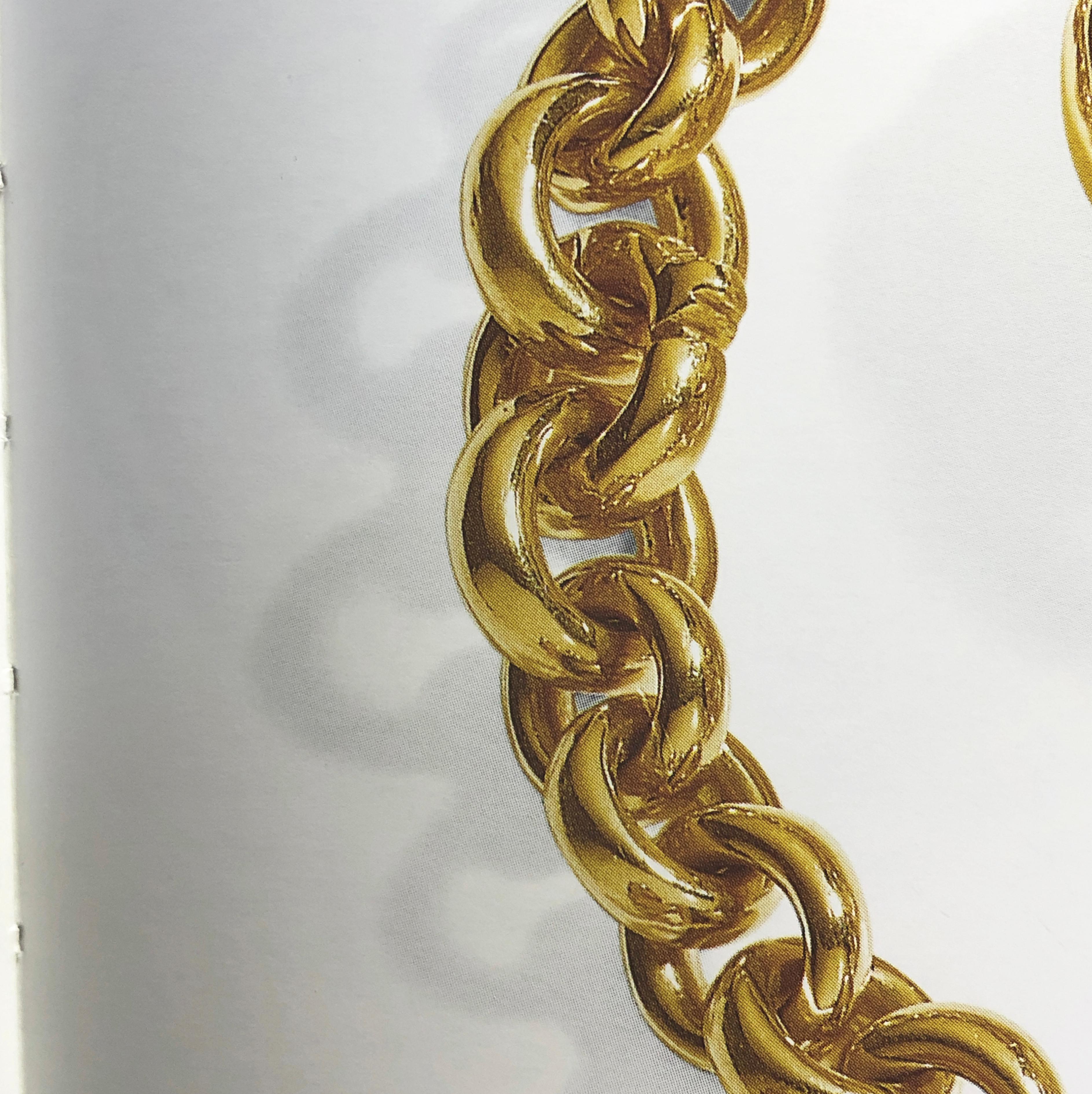 Original 1997 Pomellato Bisanzio Kollektion Rollò Gelbgold Jade Halskette 1