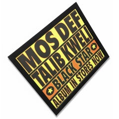 Original 1998 Mos Def & Talib Kweli are Black Star Framed Promo Poster