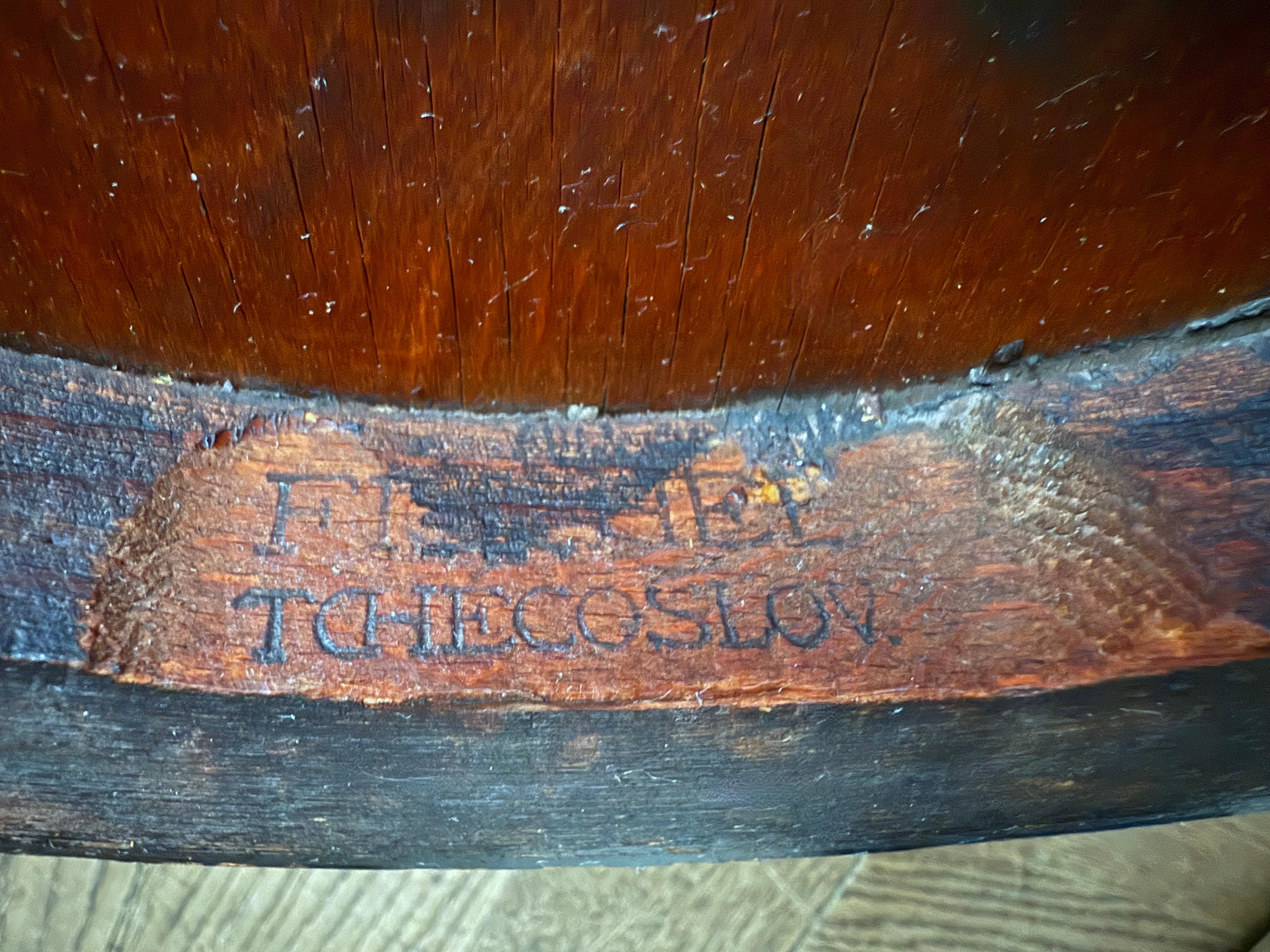 Original 19th century bentwood Childrens rocking chair by Fischel Czechoslovakia For Sale 4