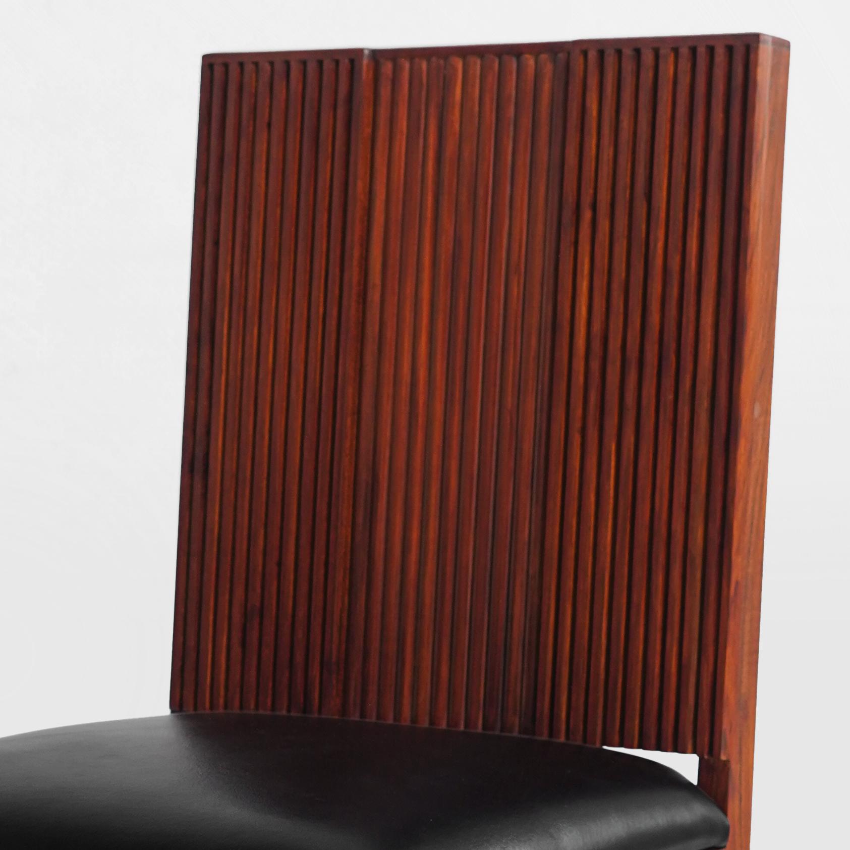 Leather original, art deco, bold, modern, dining chairs, occasional chairs - Vorago  For Sale