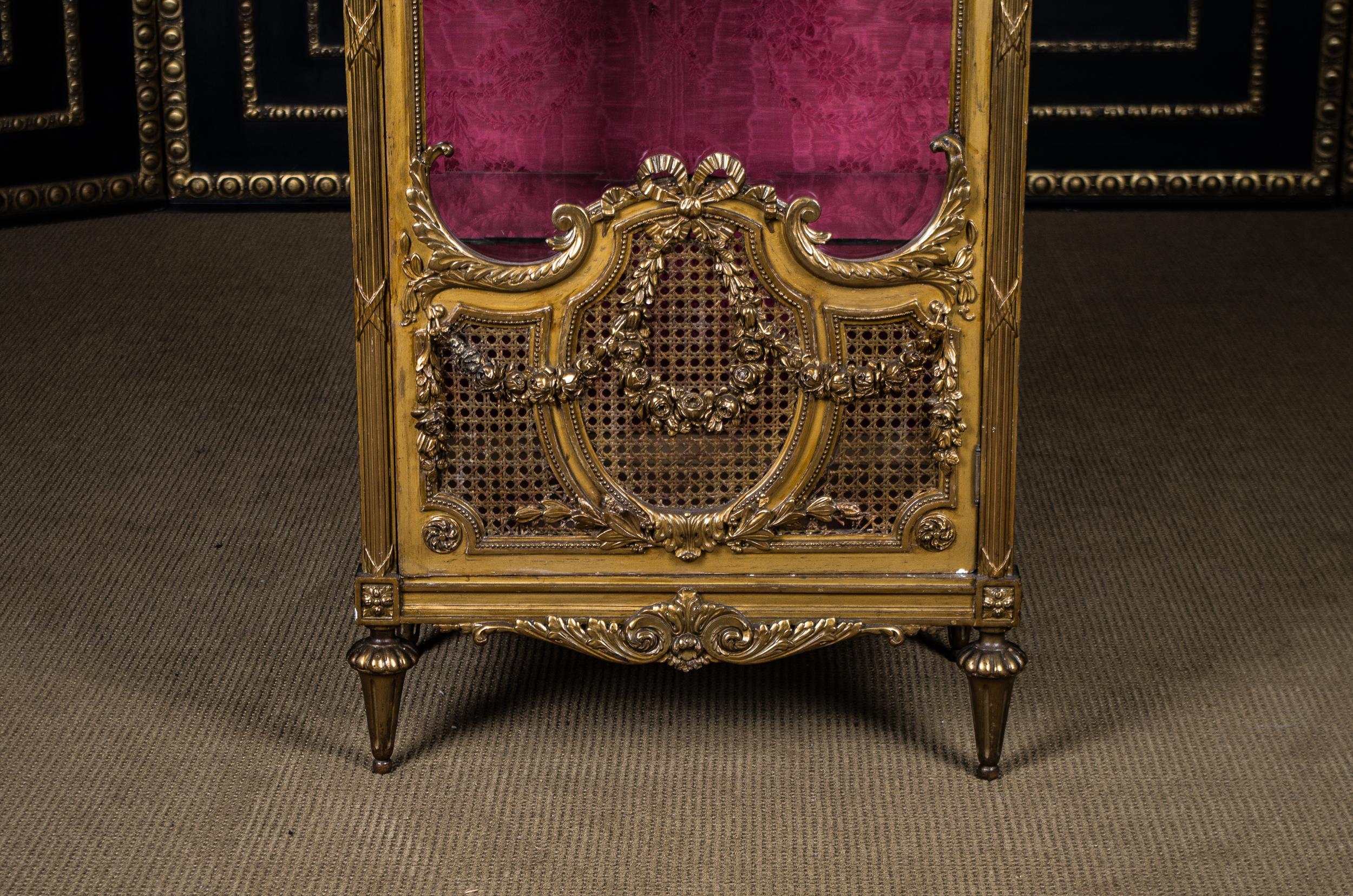 Louis XVI Original 19th Century French Vitrine in Louis Seize Style