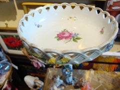 Original 19th Century German Schierholz Porcelain Centerpiece With Boy and Girl