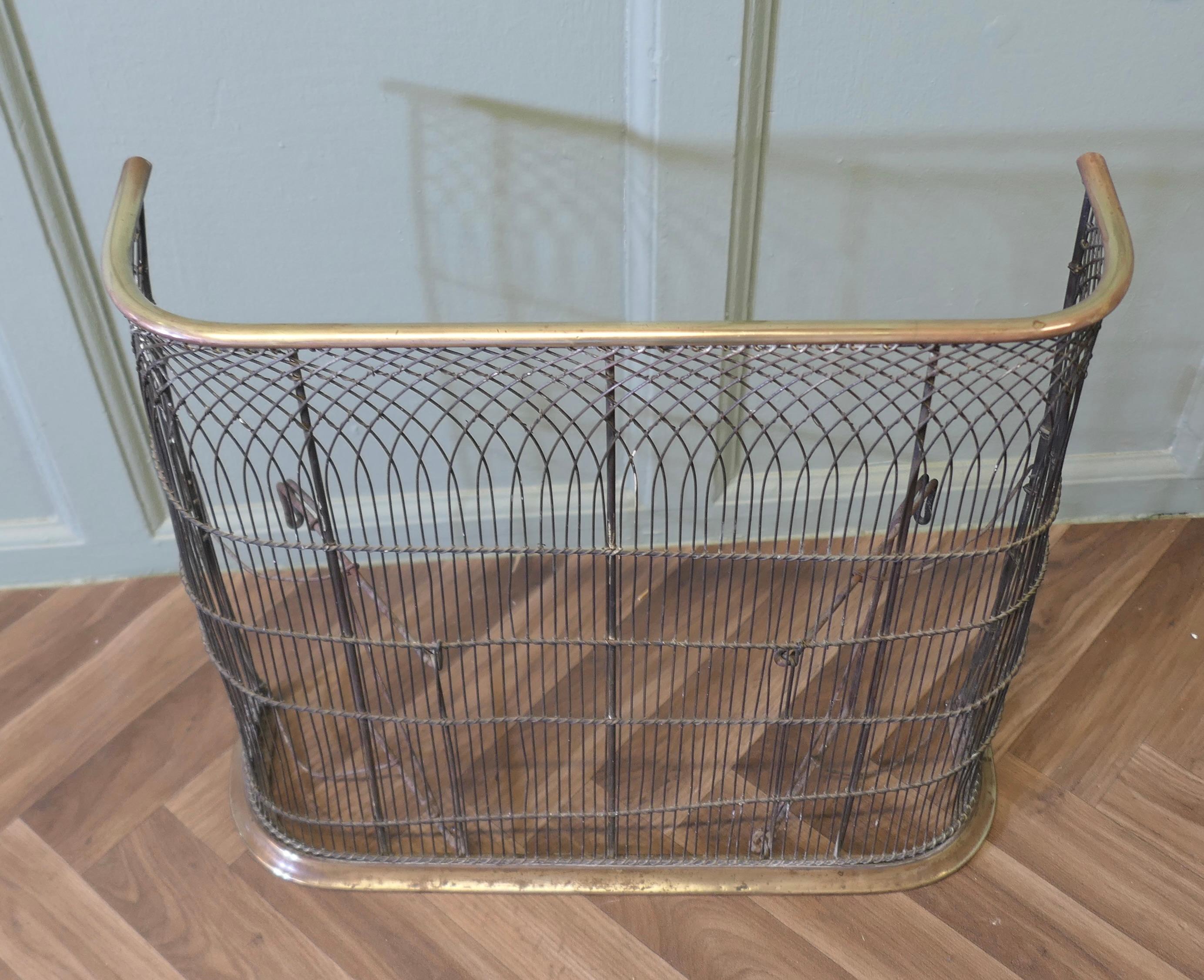 Brass Original 19th Century Nursery Fire Guard This is an original Nursery Fire Guard For Sale