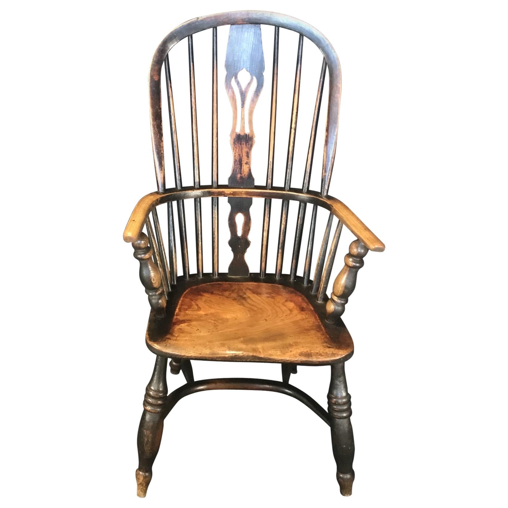 Original 19th Century Oak Classic British Windsor Chair