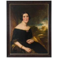 Ritratto ad olio originale di George Allen di Lydia Augusta Allen del XIX secolo