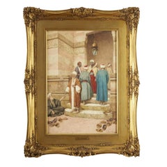 Orientalisches Aquarellgemälde des 19. Jahrhunderts von Enrico Tarenghi