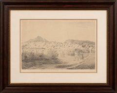 Original 19th Century Pencil Drawing of Moyobamba, Peru, ca.1850