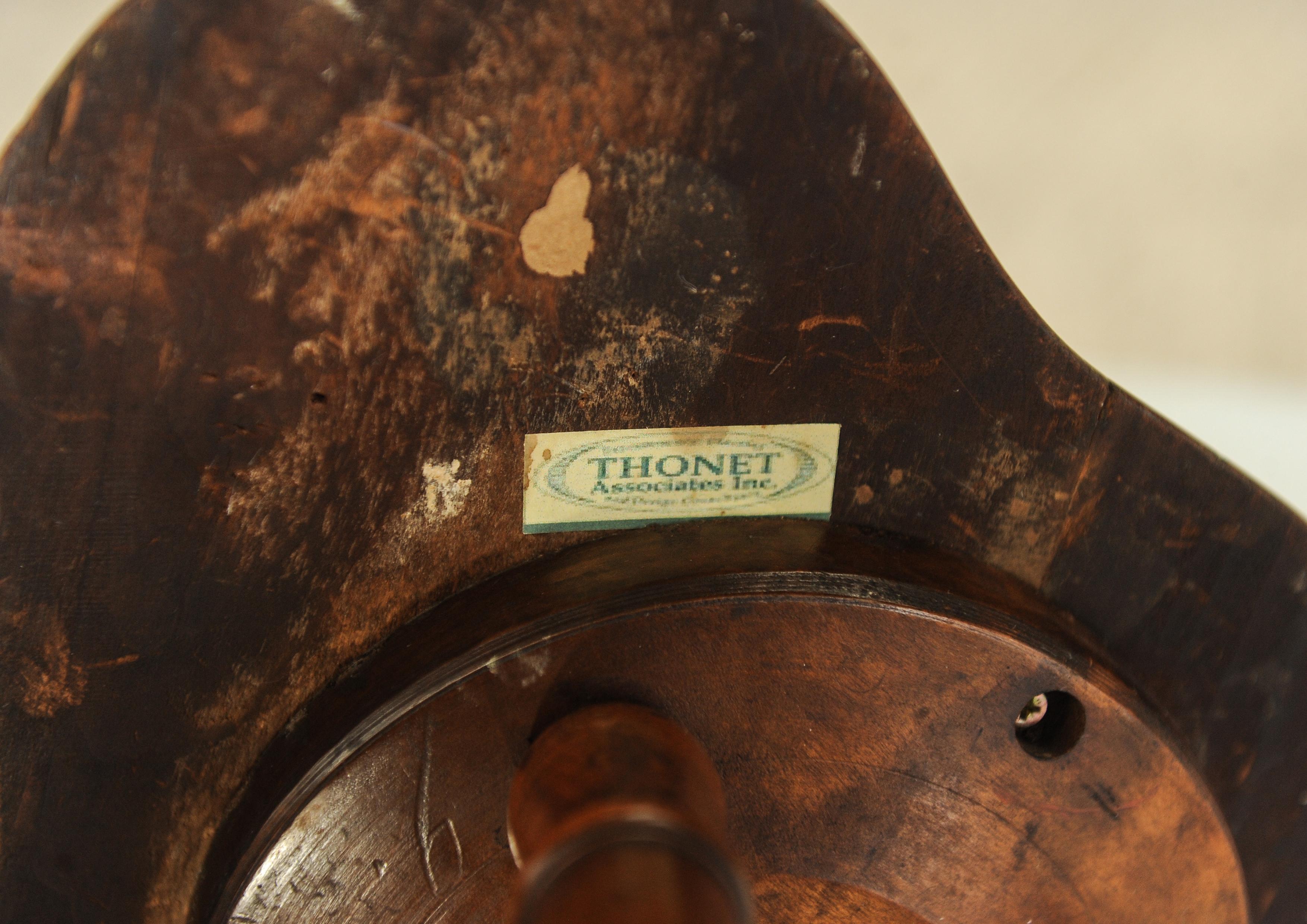 Elm Original 19th Century Thonet Associates Vienna Secession Side Table For Sale
