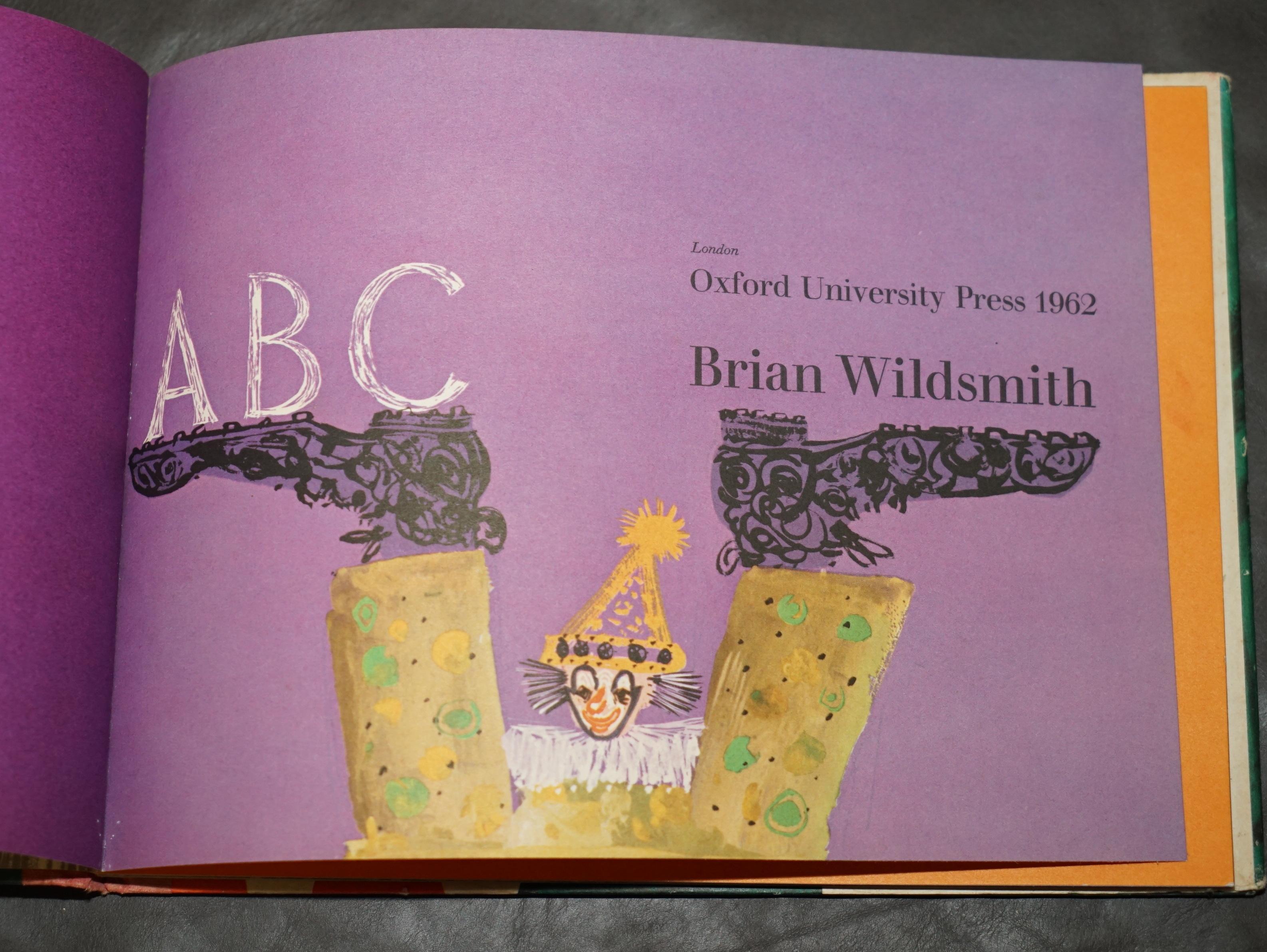 Hand-Crafted ORIGINAL 1ST EDITION 1962 BRIAN WILDSMITH SiGNED ABC CHILDREN'S BOOK For Sale