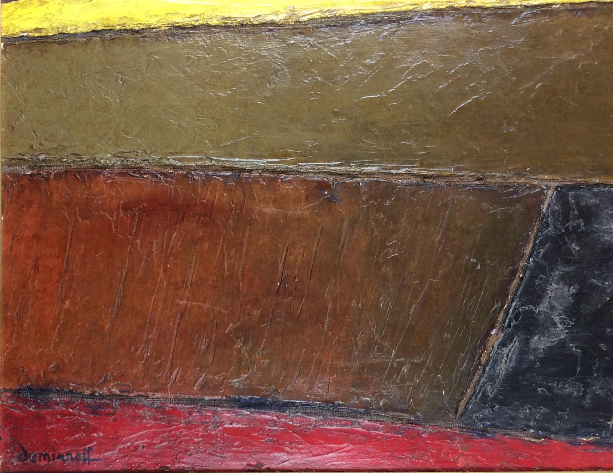 Pittura astratta originale del XX secolo di Christian Lagarde Demianoff In condizioni buone in vendita a Miami, FL