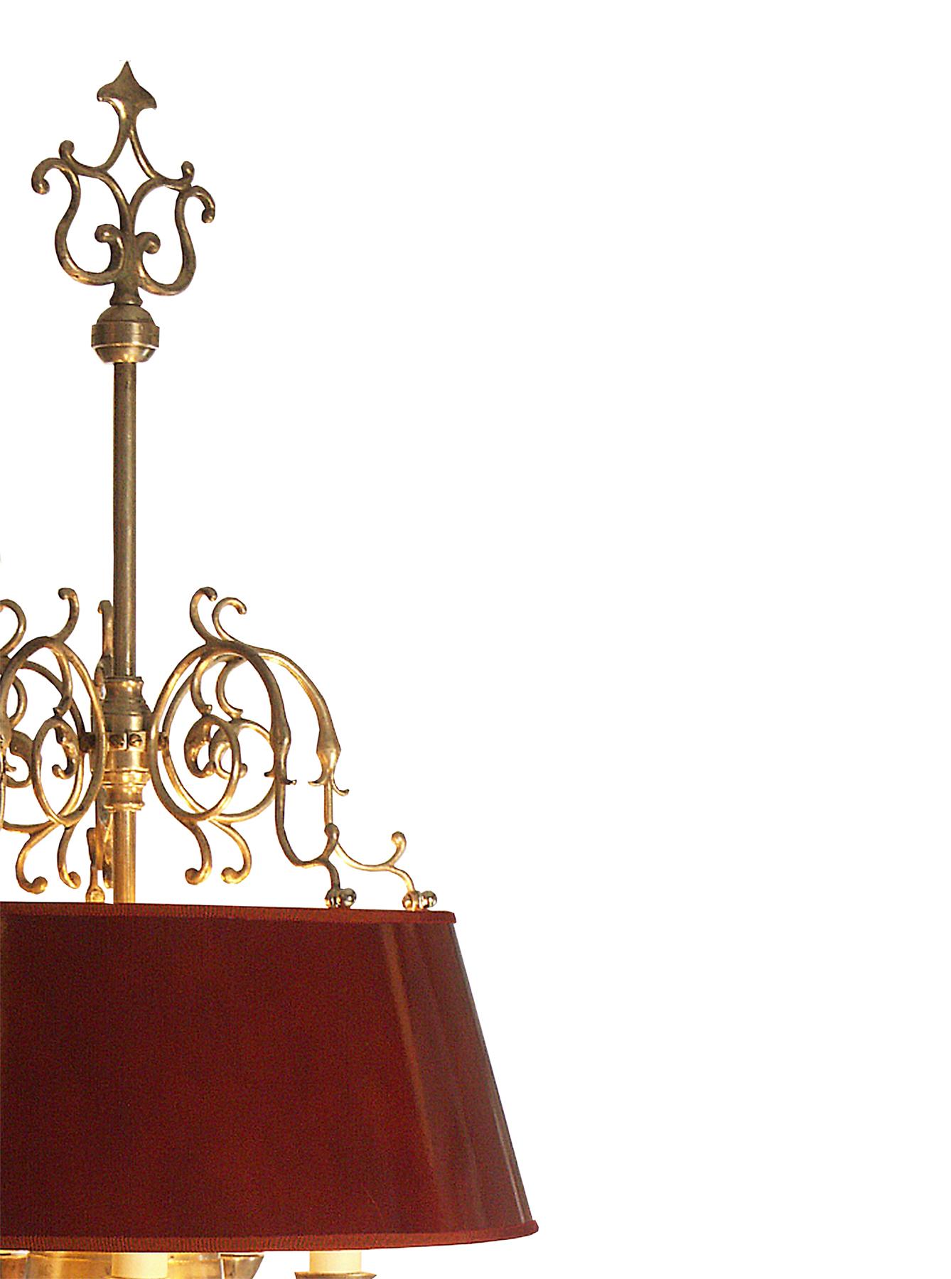 Néo-baroque Lampe de bureau originale du 20ème siècle en métal argenté bouillon 1920 en vente