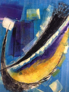 Originale figurative Malerei des französischen Künstlers Roudneff aus dem 20. Jahrhundert, datiert 1963