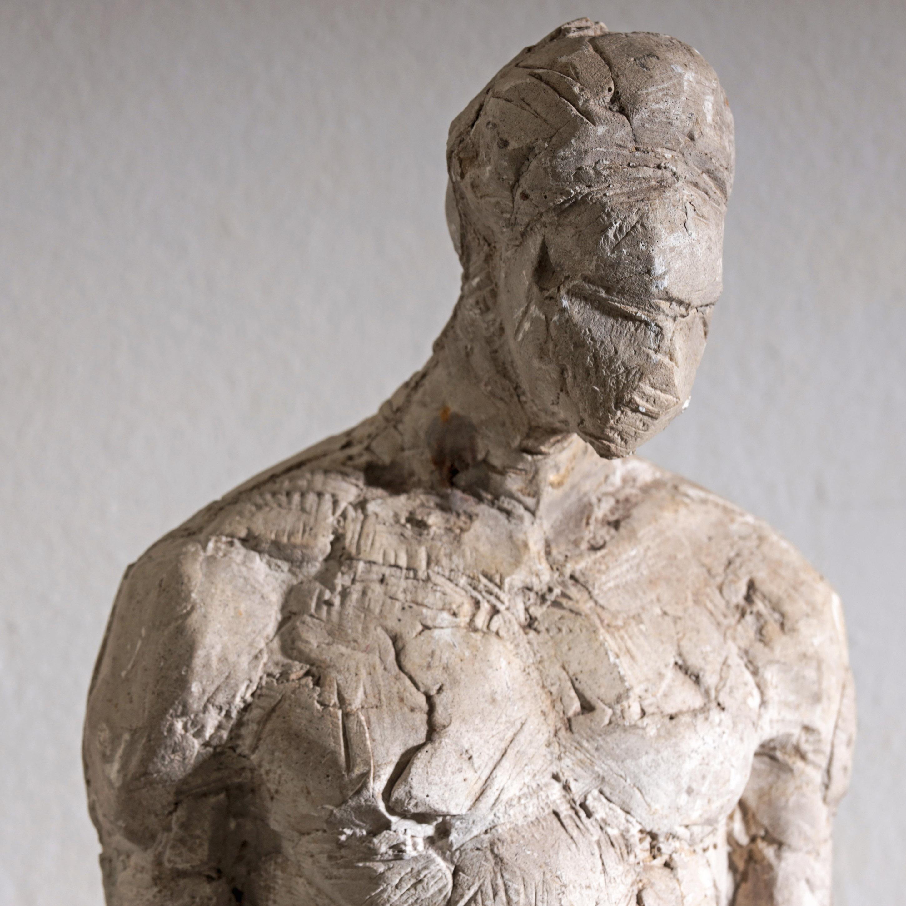 Nudo in gesso originale del XX secolo di Frank Van Der Loo (nato nel 1956) In condizioni discrete in vendita a Pease pottage, West Sussex