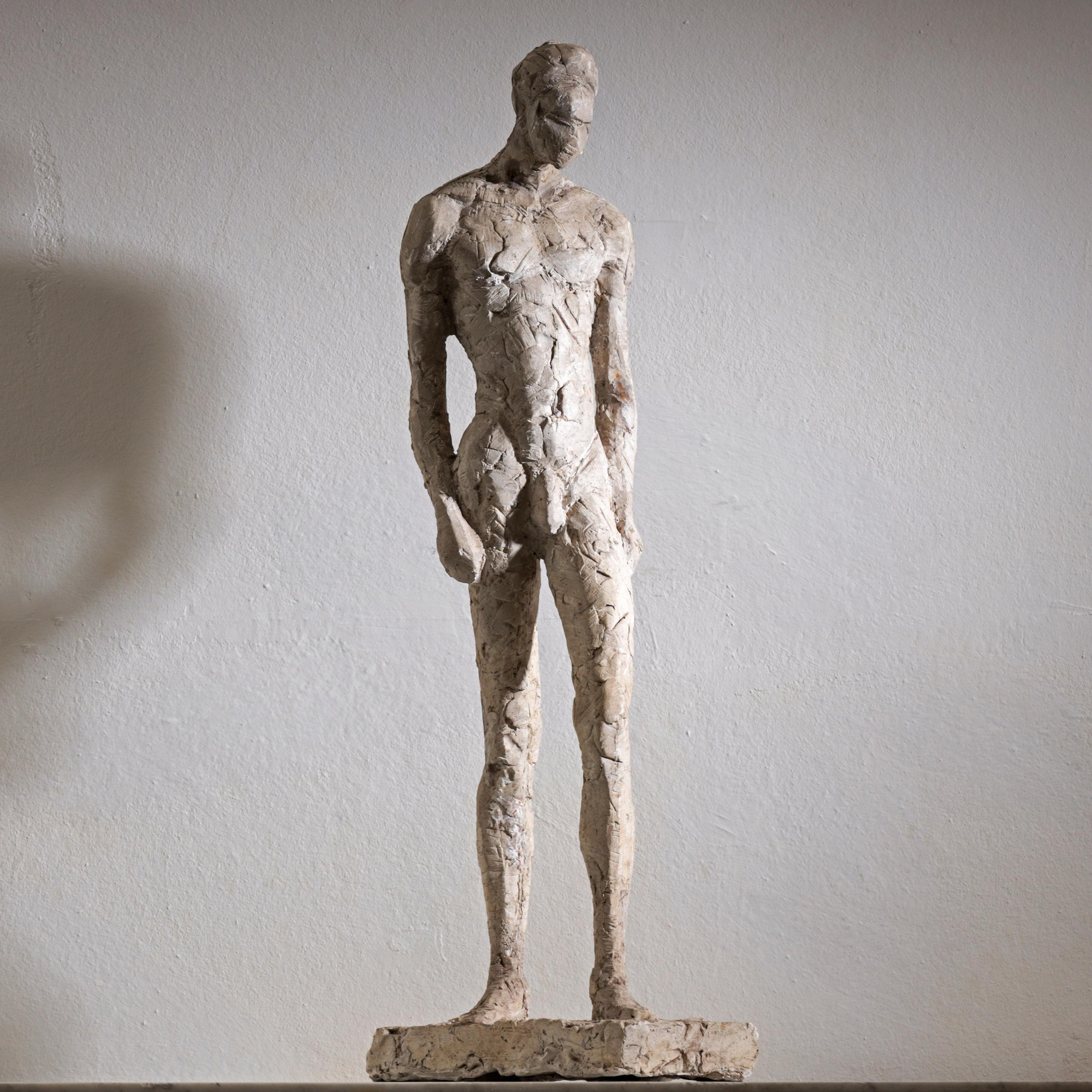 Intonaco Nudo in gesso originale del XX secolo di Frank Van Der Loo (nato nel 1956) in vendita