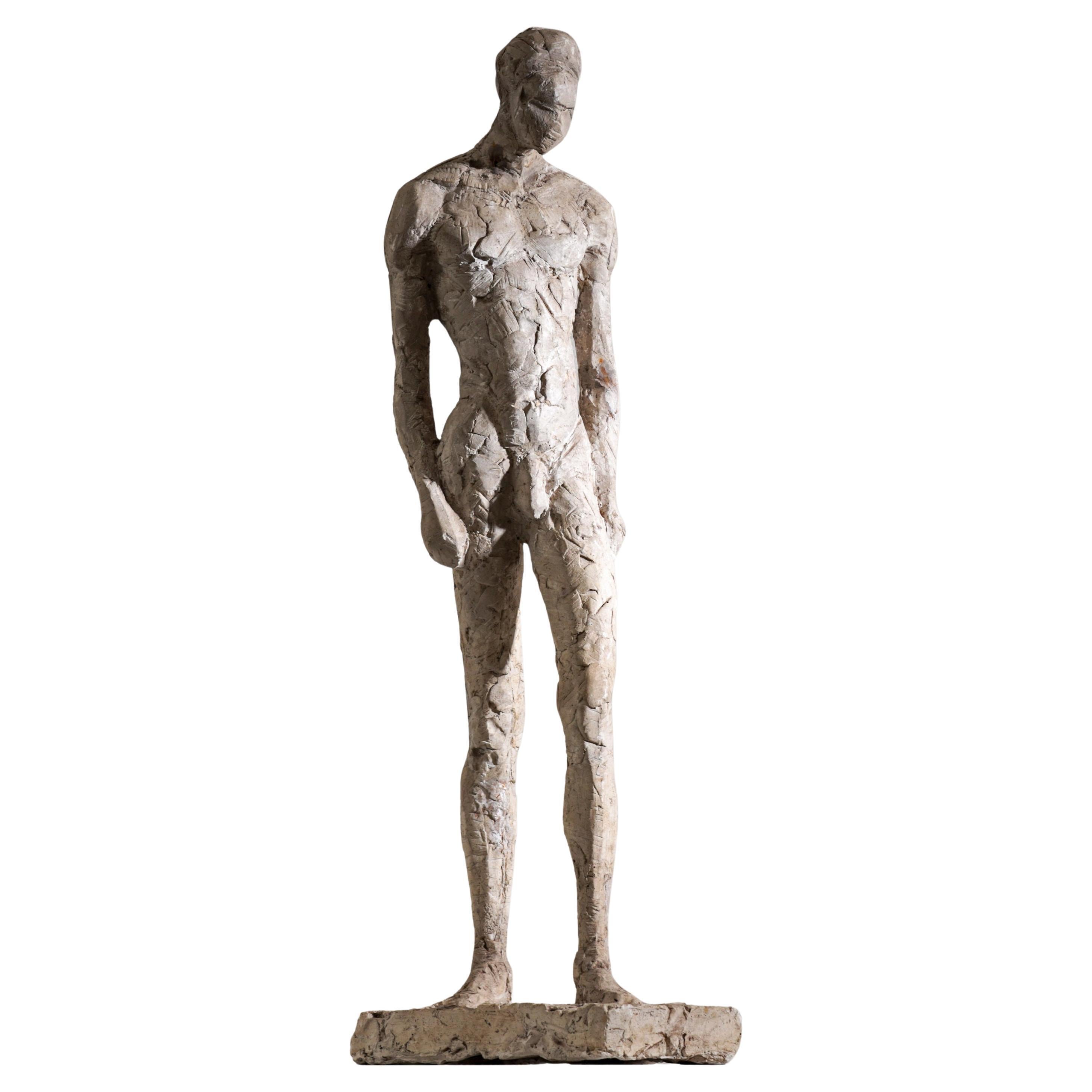 Nudo in gesso originale del XX secolo di Frank Van Der Loo (nato nel 1956) in vendita