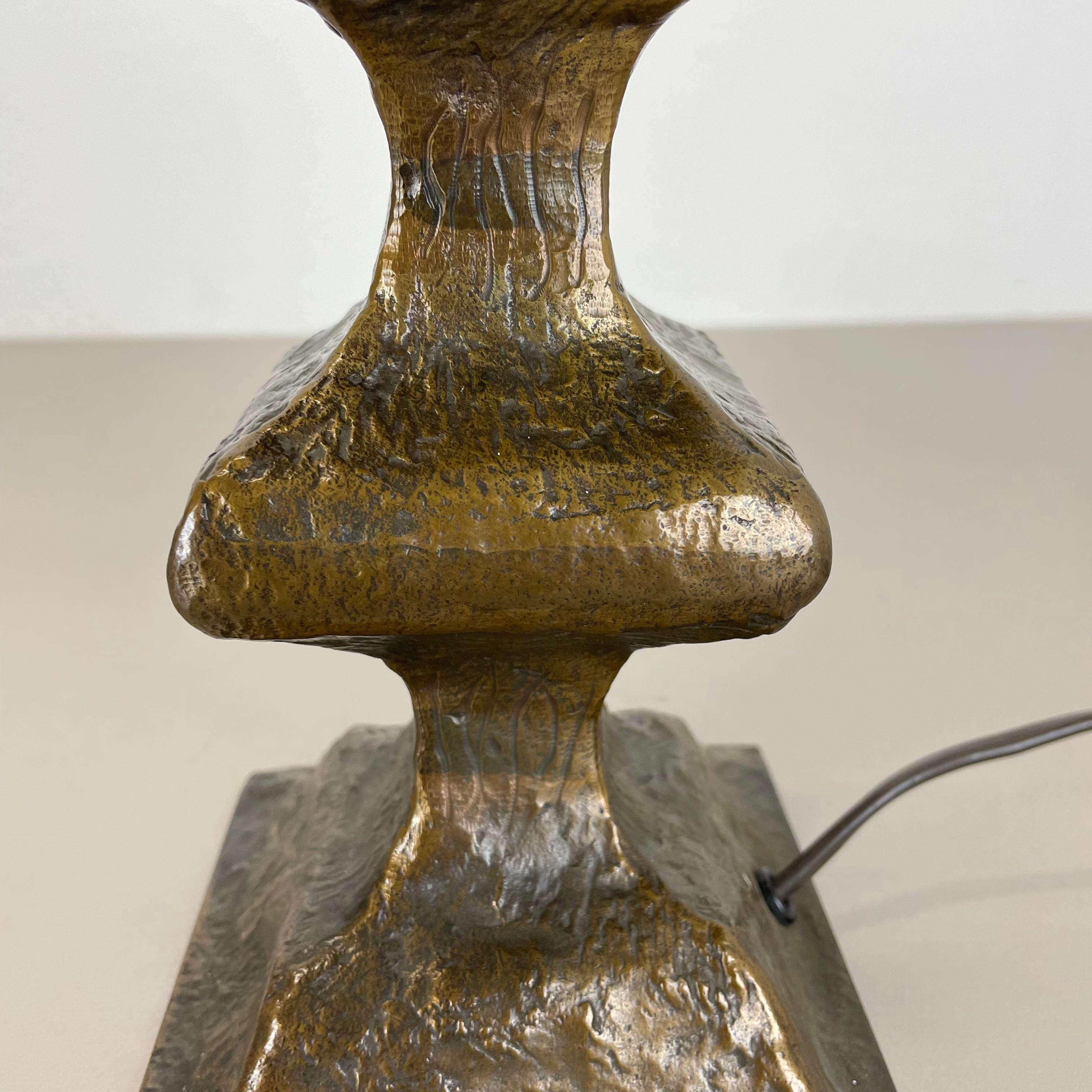 Original 2.1kg Auböck Style Hollywood Regency Bronze Table Light, Austria, 1960s For Sale 4