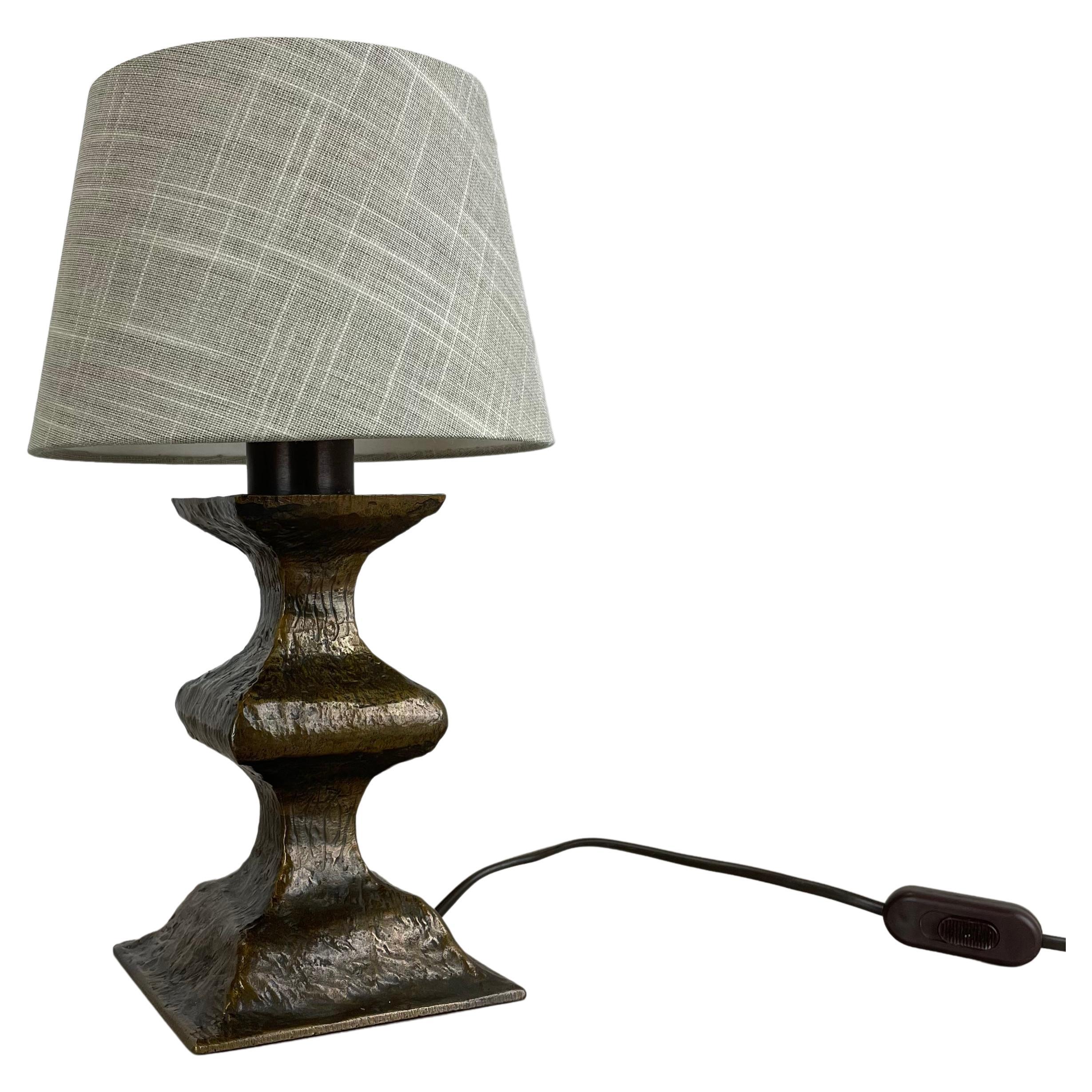 Lampe de table originale de 2,1 kg en bronze de style Auböck Hollywood Regency, Autriche, années 1960