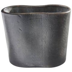 Original 21st Century Contemporary Minimalist Cast Steel Vase by Scott Gordon
