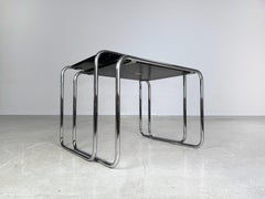 Original 2er-Set Marcel Breuer Couchtisch Satztisches Thonet schwarz