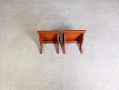 Original 2er Set Midcentury Wandkonsole Wandregal teak 1960