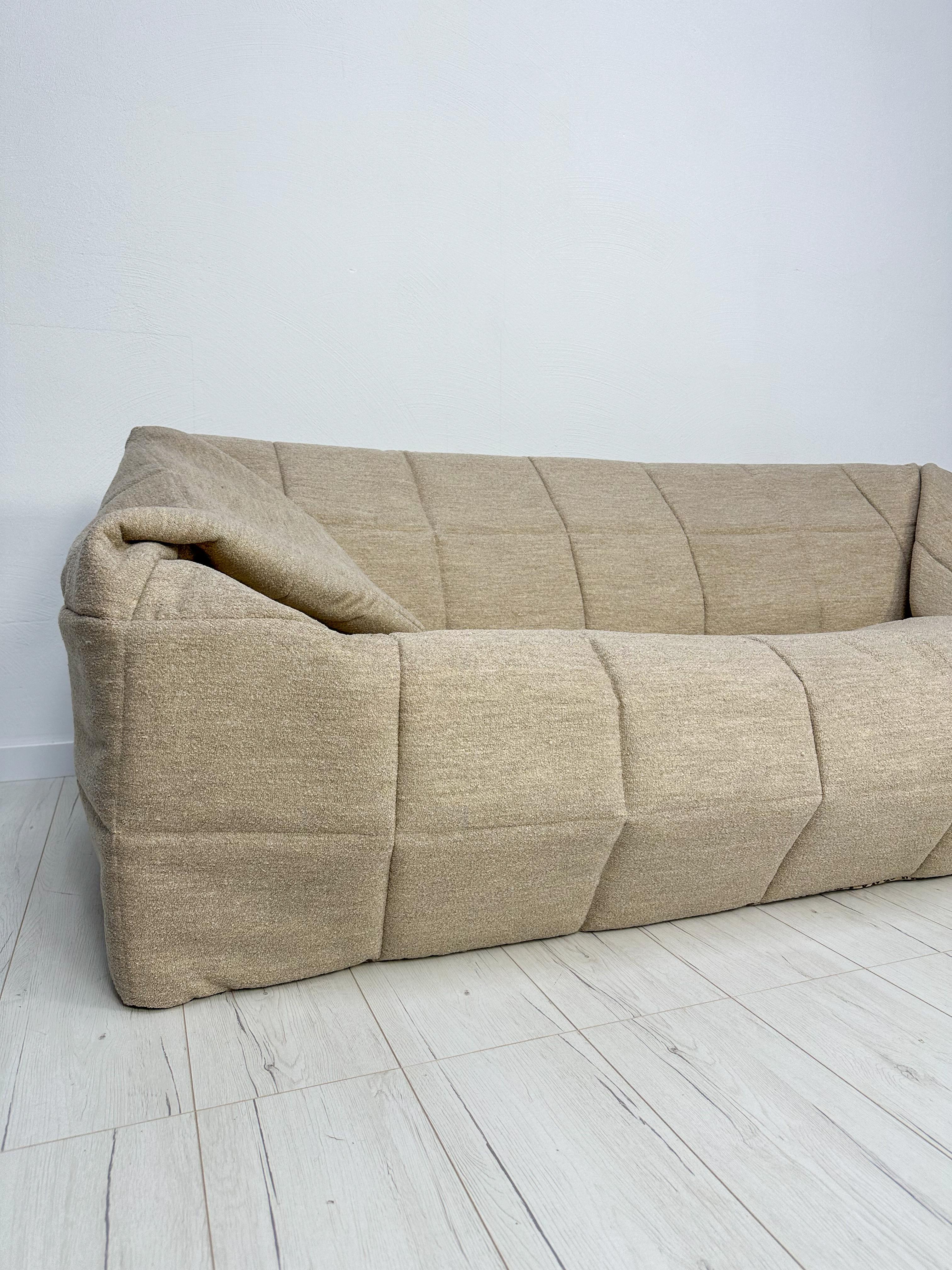 French ORIGINAL 3-SEATER SOFA YUCCA BY MICHEL DUCAROY FOR CINNA, 1980s For Sale