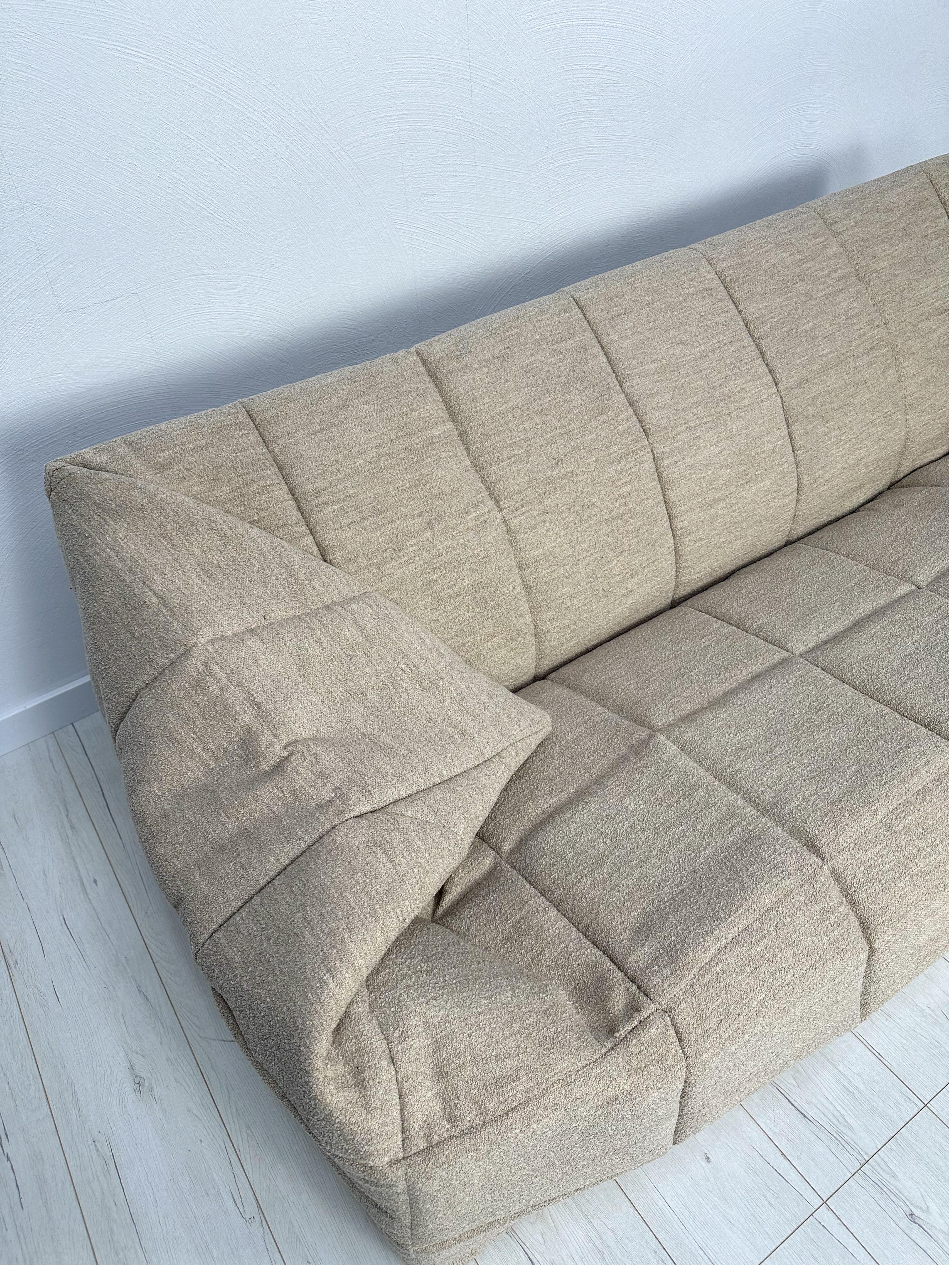 ORIGINAL 3-SEATER SOFA YUCCA BY MICHEL DUCAROY FOR CINNA, 1980s In Excellent Condition For Sale In Wesseling, DE