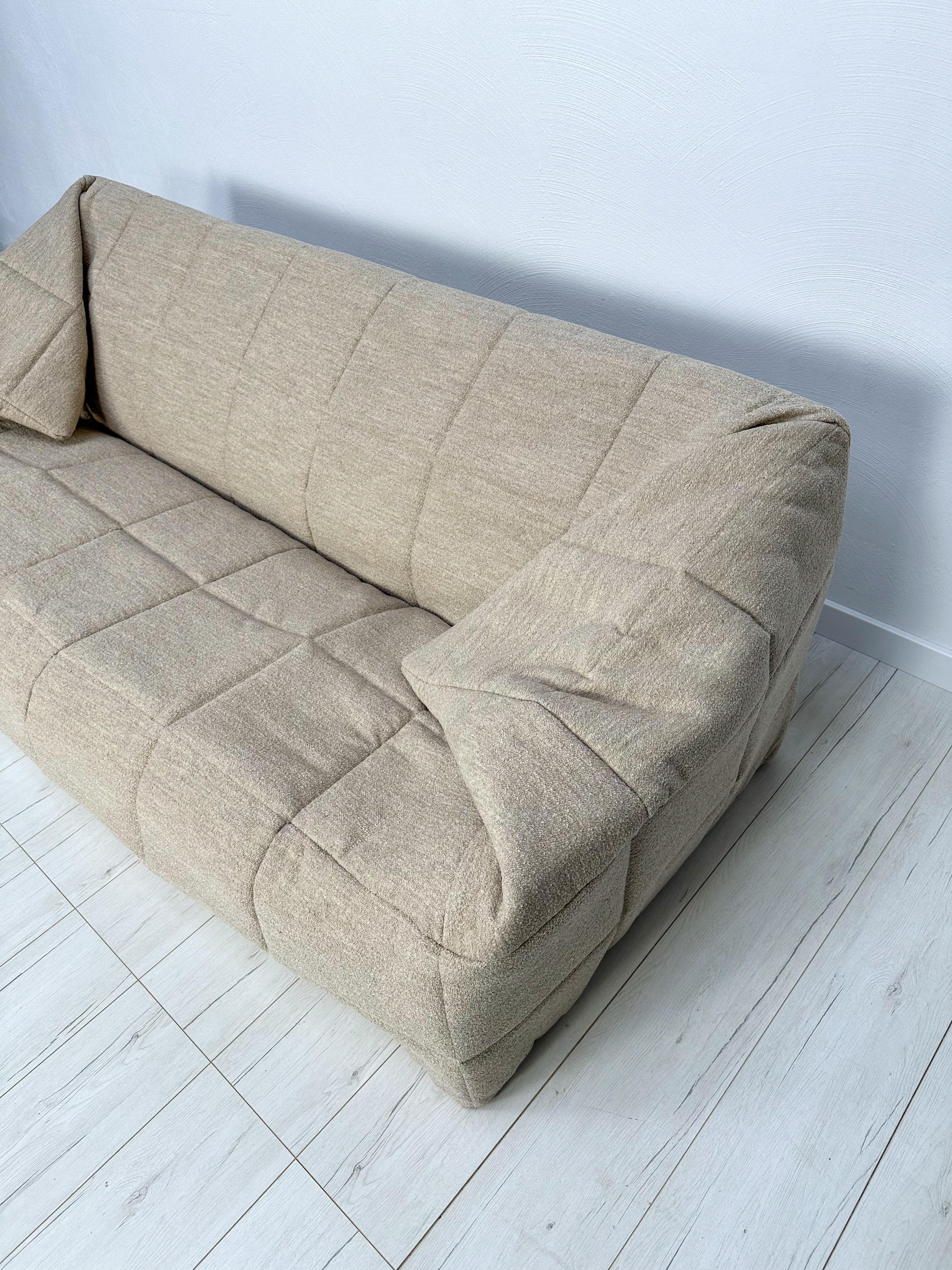 Fabric ORIGINAL 3-SEATER SOFA YUCCA BY MICHEL DUCAROY FOR CINNA, 1980s For Sale